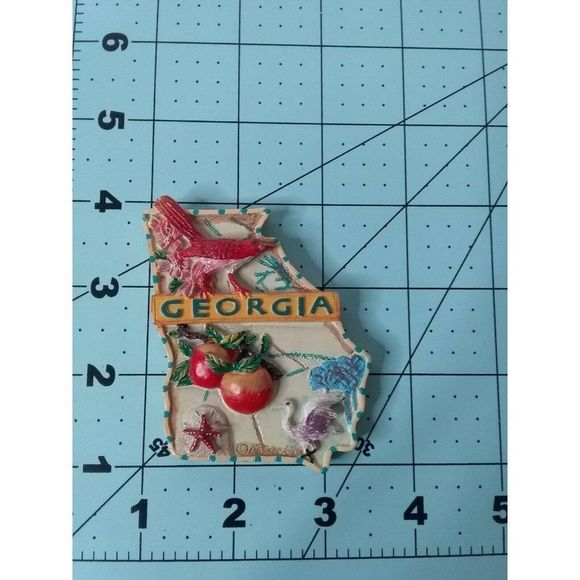 Georgia Peach Travel Advertisement Ad Refrigerator Magnet - Picture 3 of 3